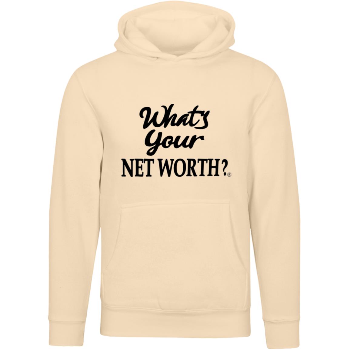 Whats Your Networth Black - Unisex Premium Pullover Hooded Sweatshirt