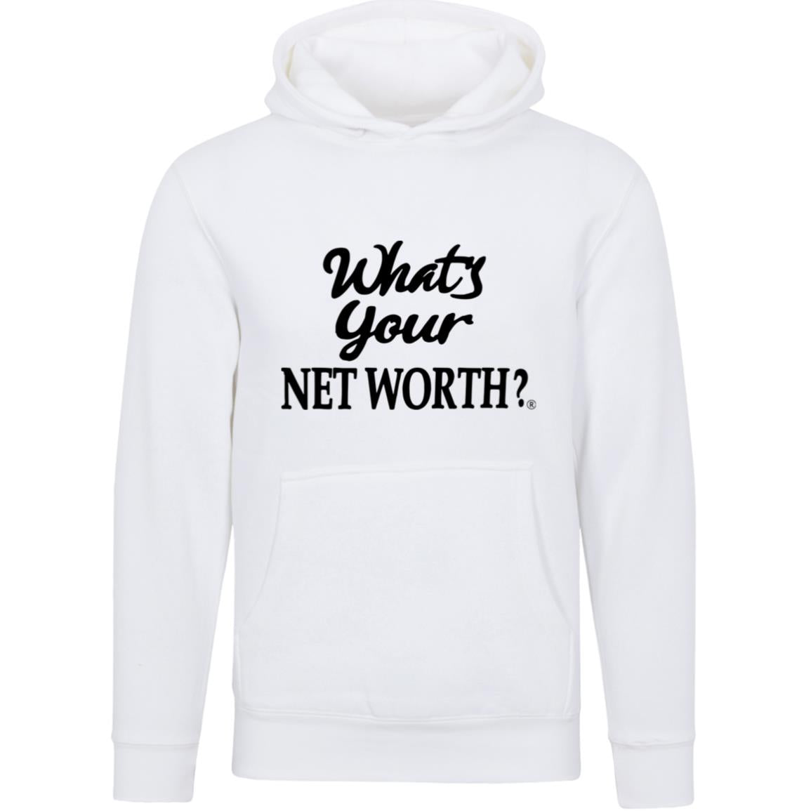 Whats Your Networth Black - Unisex Premium Pullover Hooded Sweatshirt