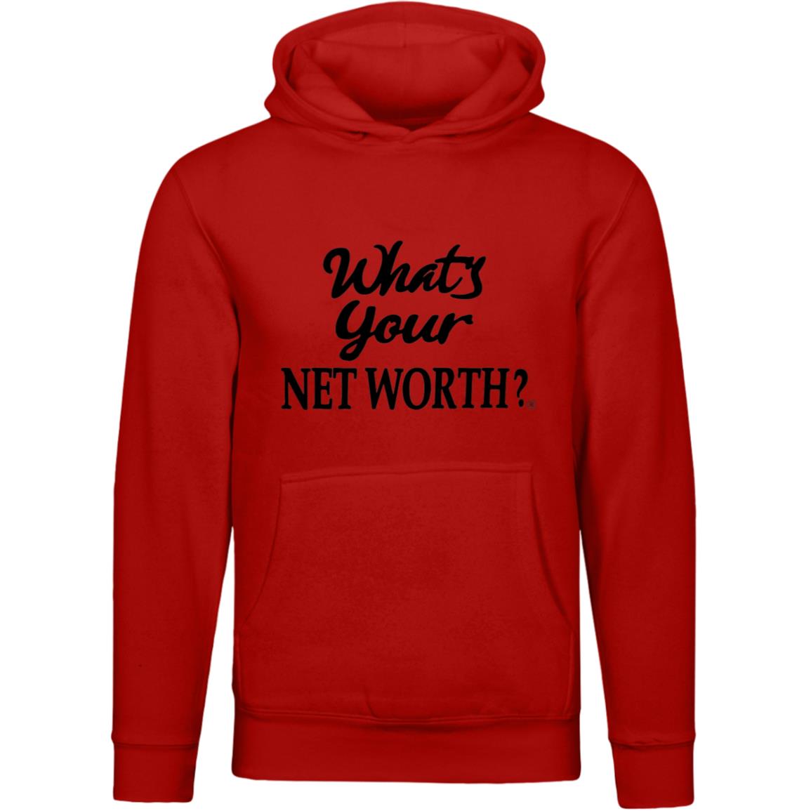 Whats Your Networth Black - Unisex Premium Pullover Hooded Sweatshirt